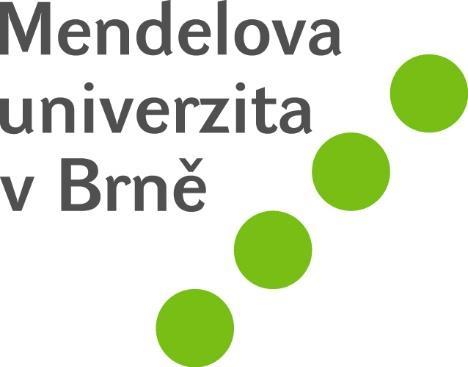 Mendelova univerzita v Brně Agronomická fakulta Ústav