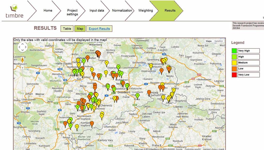 3. Charakteristika současného fungování Výsledky systému příklad Google maps za