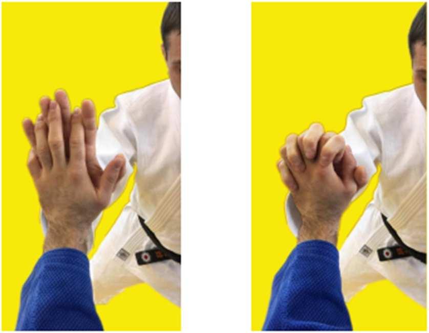 Proplétání prstů Využití nohy/nohou k vytrhnutí úchopu protivníka (neúspěšný pokus se netrestá) Judogi Za účelem