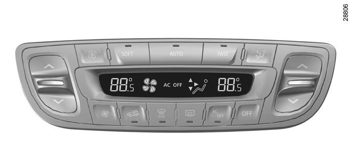 automatická klimatizace (4/5) 12 13 B Odmrazování a odmlžování zadního okna Stiskněte tlačítko 9, rozsvítí se zabudovaná kontrolka.