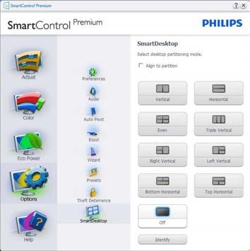 4. Optimalizace Obrazu Chcete-li znovu spustit funkci SmartControl Premium, vyberte položku SmartControl Premium z nabídky Program, poklepejte na ikonu na pracovní ploše počítače nebo restartujte