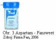 FAN sladidlo Aspartam - Fansweet 1 balení nahradí svojí sladivostí 0,5 kg cukru. Je vhodné také pro diabetiky, v rámci diet doporučených lékařem.