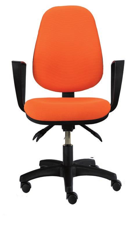 DIANA kancelářské židle DIANA Hmotnost 11 kg Balení synchro, asynchro 0,30 m 3 Balení kloub 0,15 m 3 Šířka sedáku 46 cm 47 DIANA Základní varianta zahrnuje: bez područek plochý nylonový černý kříž s