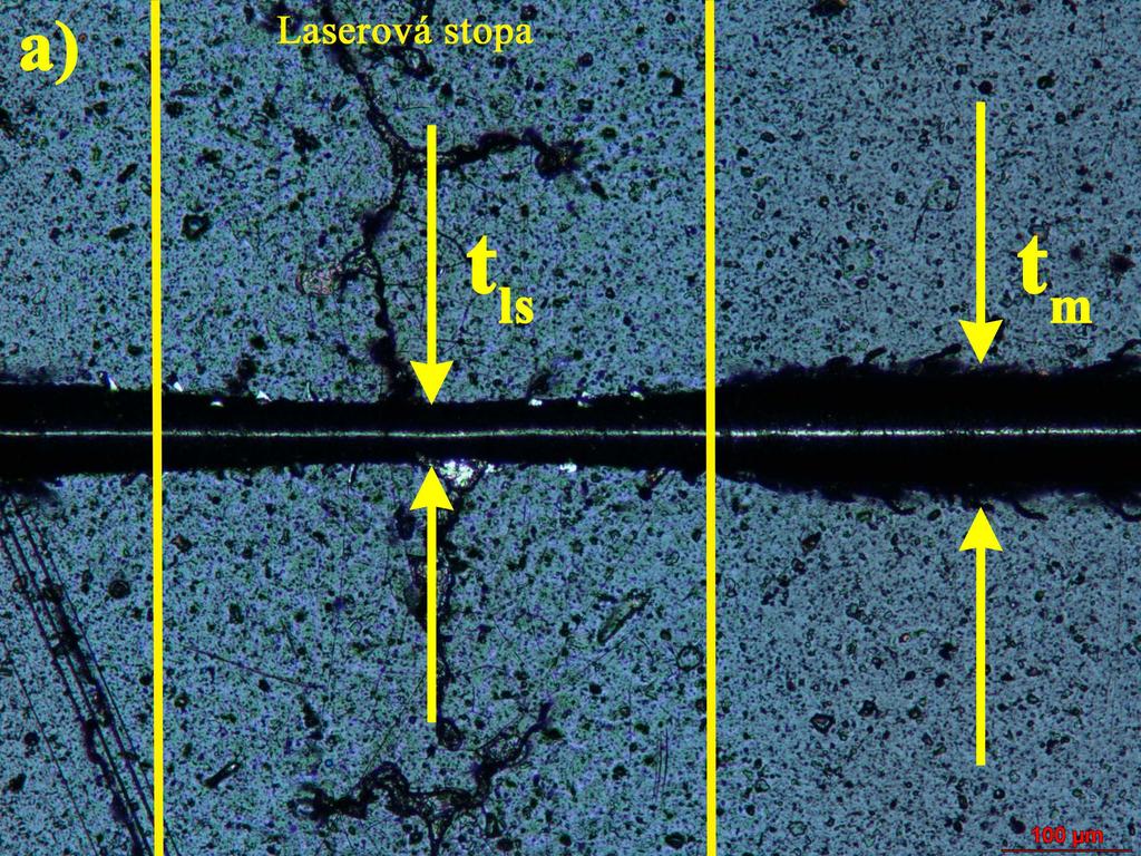 0,6118 0,5224 0,6915 0,5389 0,4872 0,5 0,5063 0,6 0,5589 0,6369 redukce šířky vrypu - tr 0,7 0,6278 0,8 0,6188 tm 0,6276 tr tr redukce šířky vrypu, tls šířka vrypu v laserové stopě, tm šířka vrypu