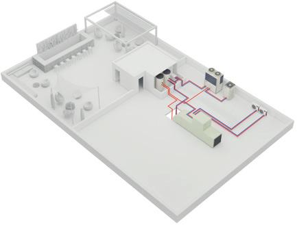 ECO G (plynové tepelné čerpadlo) Vodní výměník tepla Aquarea HT k ohřevu teplé vody až na 65 C Souprava jednotky VZT pro připojení ECO G k jednotce VZT Nástěnná jednotka