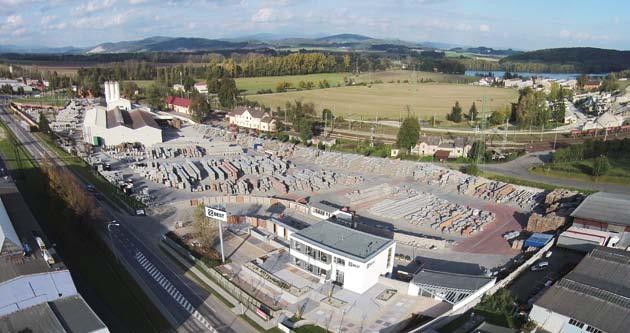 565 E směr Olomouc v areálu závodu se nacházejí: vzorkovna v podnikové prodejně, vzorkovna v ARC CENTRU, vzorový dům Eliška cenrum směr Osrava cenrum Bělský les rabůvka R56 58 Dubina ul.