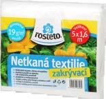 10 ks 1,07 0, 86 Neotex Rosteto - bílý 19g Netkaná textilie zakrývací chrání před nepříznivými vlivy počasí, před škůdci a drobnou zvěří. Omezuje potřebu chemických prostředků. Je vodopropustná.