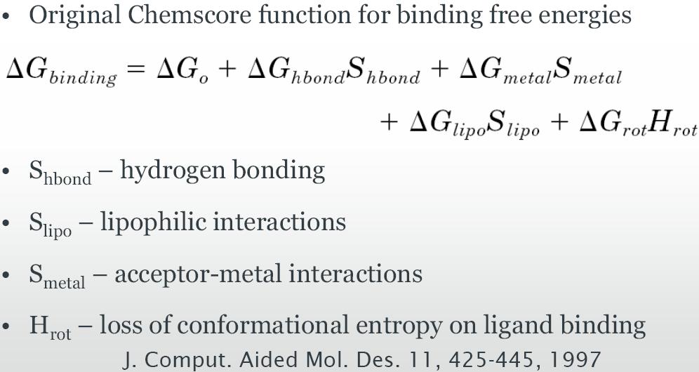 Chemscore