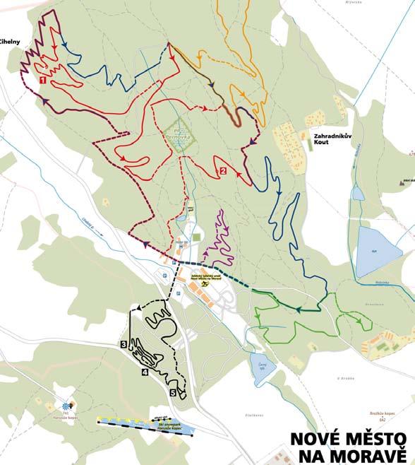 16 Velodrome Vysočina Singletracks - Nové Město na Moravě The mountain bike trails in Nové Město continues the tradition of MTB racing in Nové Město.