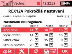 po dobu cca 1s. Směr otáčení musí odpovídat diagramu v menu na displeji vysílače. Jestliže se motor otáčí opačným směrem, přehoďte libovolné dva vodiče od motoru mezi sebou.