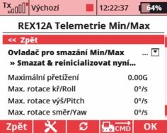 K přijímači lze připojit až 3 další externí senzory Duplex, a to do portů označených Ext, E1 a E2 (poslední dva je nutné nejprve přepnout do role telemetrického vstupu).