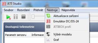 1 Aktualizace přijímače Přijímače REX A mohou být aktualizovány i konfigurovány pomocí PC a JETI USB adaptéru.