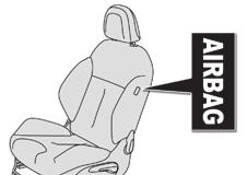 Bezpečnost Boční airbagy Rozvinutí Airbag se rozvine současně s bočním airbagem na příslušné straně v případě prudkého bočního nárazu, směřujícího do celé detekční zóny B nebo do její části, a to