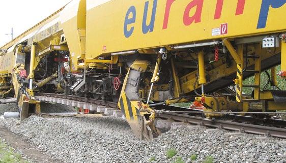 tloušt ka vrstvy šte rkového lože: 300 mm Možnost vložení geotextílie: ano Možnost vložení geomr ížky: ano 110 m/h bez pr erušení vlivem logistiky, závislý na tloušt ce zr