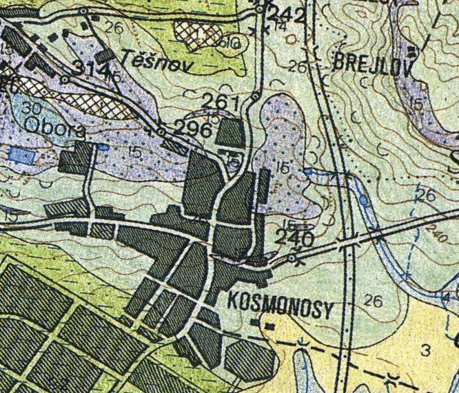 5 od 15-20 do 70-80 m - slínovce březenského a teplického souvrství s proniky čedičů od 70-80 do cca 100-120 m středně zrnité pískovce jizerského souvrství Kj hlubší podloží v okolí nebylo ověřeno.