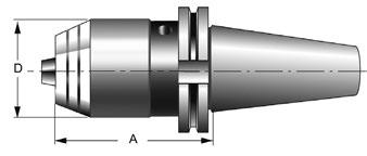 Rozsh upnutí A D E 21202 SK mm mm mm mm 40 0,5-13 80,0 48,5 29 219,00 201 40 2,5-16 80,0 51,0 29 (229,00) 202 21206 Ü - Krátká, stbilní úzká konstrukce - Díky