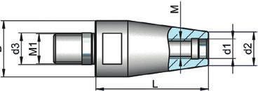 d2 d1 M M1 d3 D 21607 L M1 x M D d 1 d 2 d 3 L 21607 mm mm mm mm mm M8 / M5 13,0 5,5 10,0 8,5 30 (79,00) 101 M10 / M8 18,5 8,5 13,5 10,5 30 69,50 102 M12 / M10 23,0 10,5 18,5 12,5 35 69,50 103 M16 /