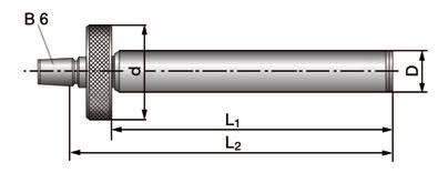 21155 / Úchytný čep B 6 pro sklíčidlo kt. č. 21151 201, pomůck pro jemné vrtání bez sklíčidl, zdvih činí 20 mm.