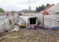 První tunel pro trať metra IV.