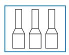 jednoduchéj twin Průřez vodiče 0,5 2,5 mm² 0,5 2,5 mm² 2 x 0,5 2 x 1,5 mm² Délka krimpování 8 mm
