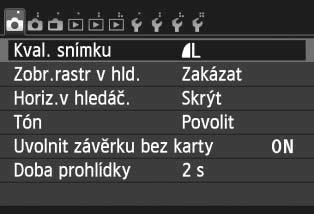 d Použití dotykové obrazovky Tažení Obrazovka nabídky (ukázkové zobrazení) Posouvejte prst, p i emž