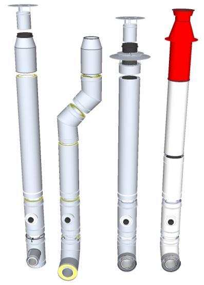 21-22 T120 Ohebné: plast / nerez, Al 23 T250 nerez / nerez 24-25 T250 plast 26 T120 nerez 27 T120 plast / Al 28-29 T250