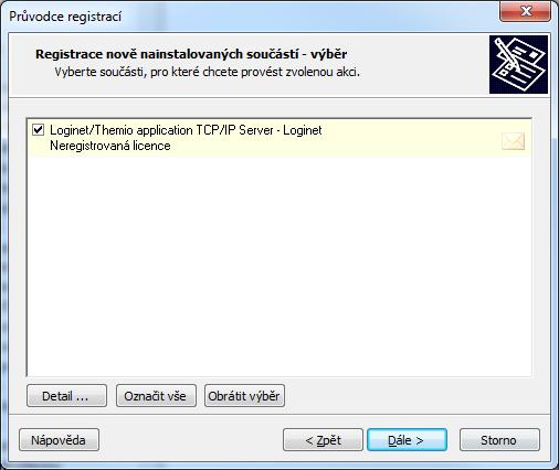 Stažení licenčních souborů V následujícím kroku jste již na základě zadaného licenčního klíče přihlášeni k interaktivní webové službě a zobrazen je přehled zakoupených licencí, které jsou vám na