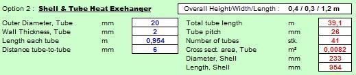 ABCO Heat Exchanger Calculations Zadaná vstupní data jsou uvedena na obrázku 4.2 z kapitoly 4.2.2. Dále je v tomto programu nutné určit o jaký typ proudění se jedná vyplněním hodnoty korekčního faktoru F.