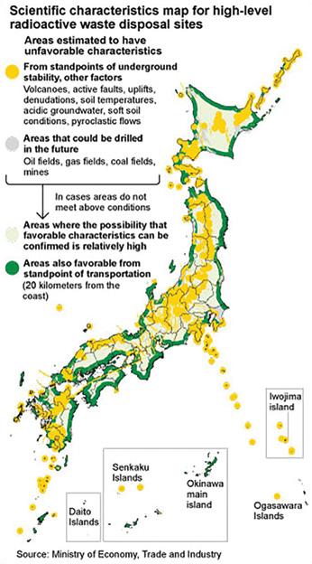 letem světem Japonsko mapuje oblasti pro hlubinné úložiště Japonsko je geologicky jednou z nejaktivnějších oblastí na světě.