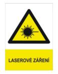 3.6.1. Označení prostoru s laserovými zařízeními Optická jednotka musí být označena štítkem s vyznačením příslušné třídy laseru.