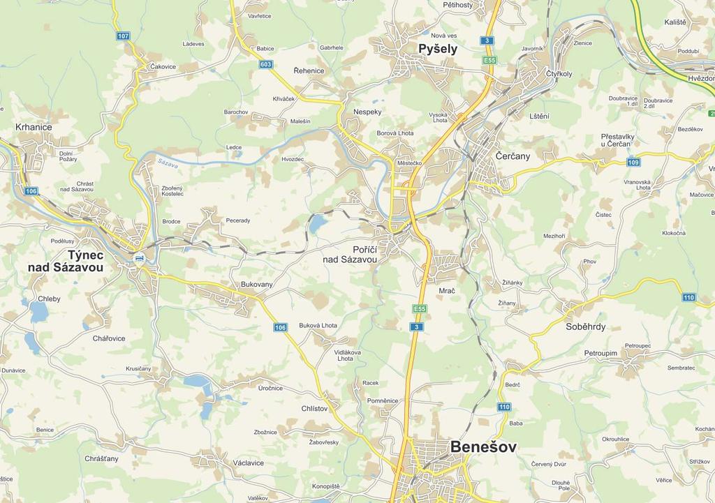 Rekonsruke vodovodního řádu C1 a dešťové kanalizae v ul. Benešovská, Týne nad Sázavou II SIL Č. VS ŠO UL.