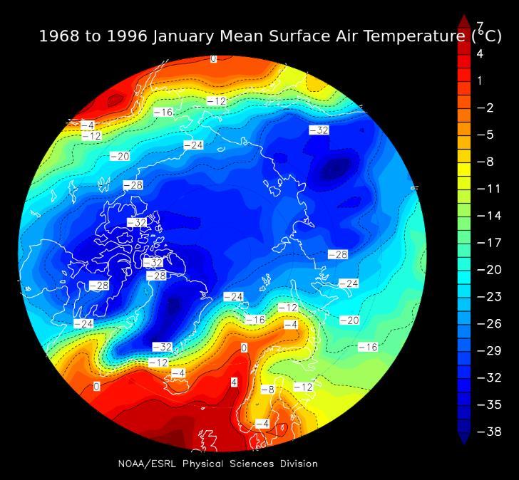 Teploty Arktida