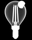 *Z74210 15 25 281 200 65,5 LED žárovka Filament Mini Globe 4 W E27 světelný tok: 420 lm světelná účinnost: 105 lm/w životnost: 15 000 hodin rozměr: 45 74 mm *Z74230 15 25 281 210 65,5 LED žárovka