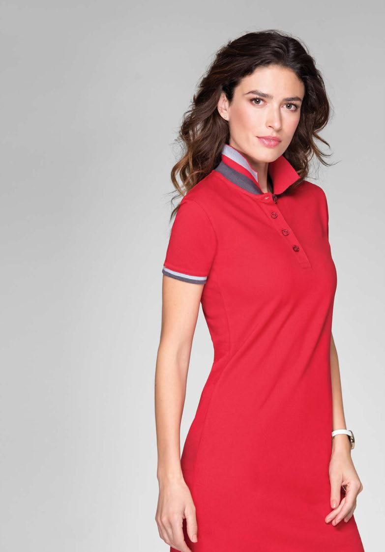 DRESS UP ŠATY DÁMSKÉ 271 PREMIUM Exkluzivní polo šaty v oblíbeném stylu "Collar Up"