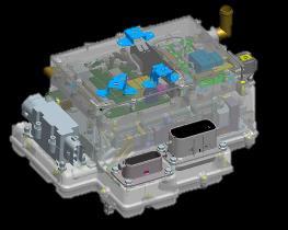 Řídicí jednotka hybridního pohonu (HPCU) HPCU integruje měnič a LDC (nízkovýkonný
