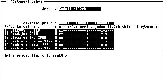 TRIFID GASTRO Poznámka: jestliže vytvoříte nový sklad, nebo změníte umístění u již existujícího skladu, pak nové datové struktury nevzniknou hned po zaznamenání změn, ale až po vybrání tohoto skladu