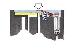 V nepravidelných volnoběžných otáčkách motor také poběží při opotřebení membrány v části (kolík nebo drážka), která ovládá ramínko jehlového ventilu.