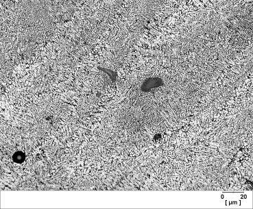 Ostatní výrobní parametry byly u všech výrobních dávek stejné: výkon laseru 250 W, průměr laserového paprsku 0,2 mm, tloušťka nanášené vrstvy 50 µm, rychlost skenování 500 mm/s a řádkování 0,15 mm.