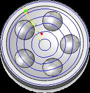 rozdílem, že Spirální s kružnicemi vytváří navíc kruhové průchody na vnějším a vnitřním poloměru (pokud