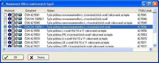 Modifikace přednastavené tabulky pro úpravu povrchu U normalizovaných součástí, kde se zadává úprava povrchu označovaná podle systému ISO 4042, lze nyní zvolit vlastní přednastavené hodnoty, např.