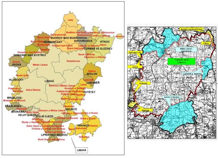 2) Současný stav a výzvy Hranice vojenského újezdu Libavá s