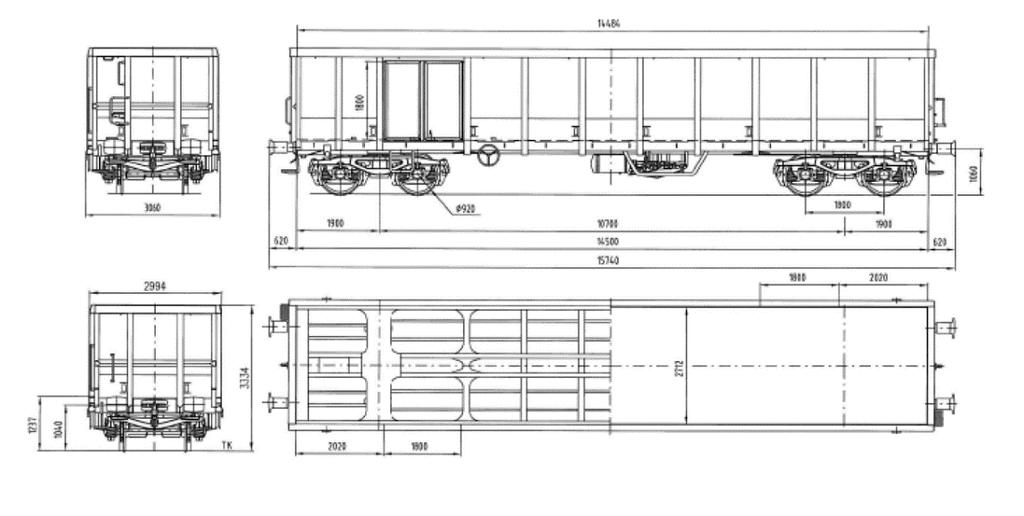 Tedy s celkovou hmotností 100 tun. Jelikož řešíme polovinu mostu, musíme brát i poloviční zatížení od lokomotivy a vagonu, Tedy 61,5 tun lokomotiva a 50 tun naložený vagon.