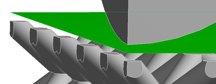 53 Hourglassing deformované desky vyvolanou energetickou vlnu hourglass energy, která v průběhu simulace neustále roste a jako součást chybové energie tím vytváří nepřesnost ve výstupních hodnotách.