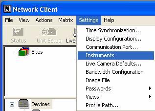 Načítání dat pomocí aplikace Network Client V případě integrované instalace musí být Network Client v režimu