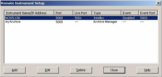 Nastavení vzdáleného prostředku Přidejte Archive Manager k aplikaci Network Client stejně jako při přidávání jiných