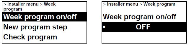 Programové stupně, jež nejsou používány, lze odstranit v menu Odstranit program ( Remove program ). Jeden nebo všechny programové stupně lze v tomto menu odstranit.