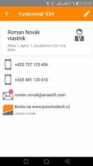 ZMĚNA ÚDAJŮ Změňte údaje, kdy skutečně potřebujete Na schůzi Vám někdo řekne své nové telefonní číslo.