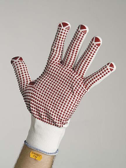 heavy weight knitted gloves, nylon-polyester,