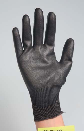 knitted gloves, elastic wrist, curled nylon, palm and