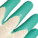 latexu, protiskluzná úprava povrchu dlaně a prstů Sewn cotton
